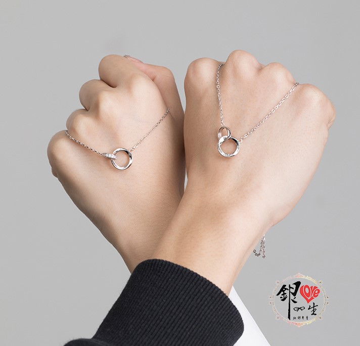 s925純銀項鍊  莫比烏斯環 永恆的愛 情侶對鍊